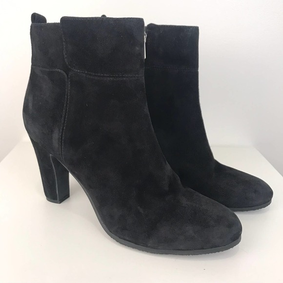 Sam Edelman Sianna Suede Black Booties Size 8 - Picture 6 of 11